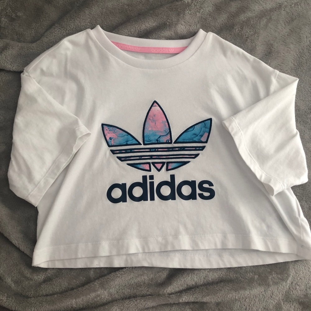 adidas cropped tee